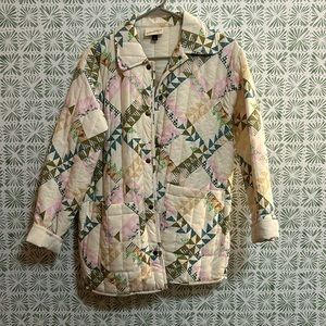 Universal Thread Pastel Quilt Coat Sz Small